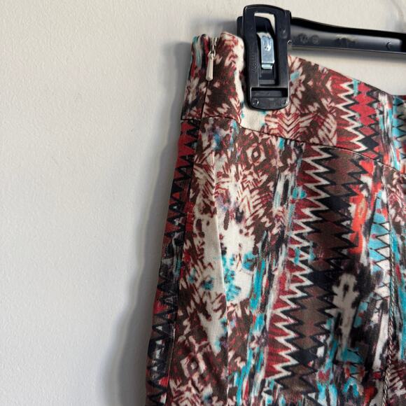 WORTH New York Silk Shorts Abstract Dressy Seam Front w/Pockets Size 0 - Picture 4 of 7